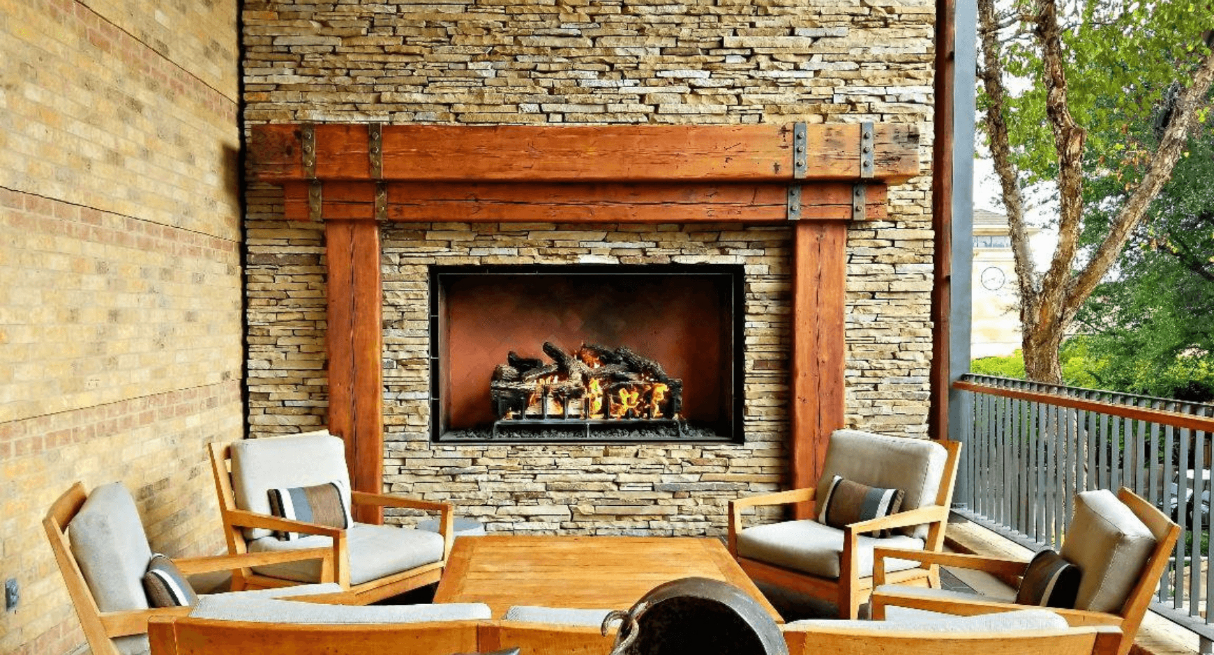 Natural Stone Veneers for Fireplace Surround