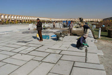 پروژه سنگفرش مرمریت هتن آباد(برنز) تیشه ای 