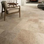 Beige Travertine-Cross Cut-Brushed