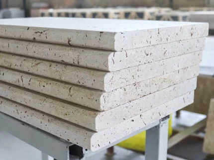 BeigeTravertine-Step Riser