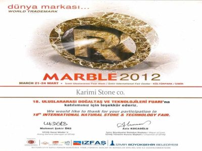 Karimi Stone : Лицензии и Сертификаты 2 Negin Sang Karimi
