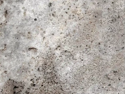 Silver Travertine-Cross Cut-Sandblasted & Brushed