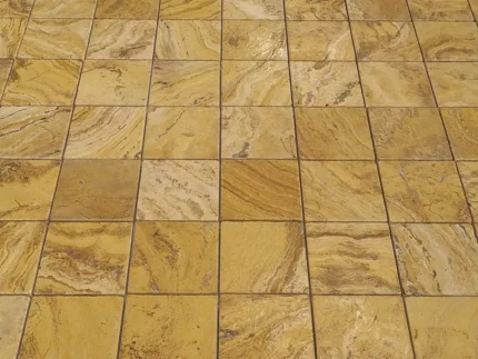 Yellow Travertine-Cross Cut-Brushed