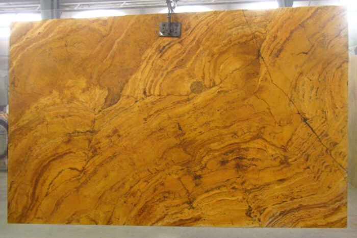Yellow Travertine-Cross Cut-Honed-Slab