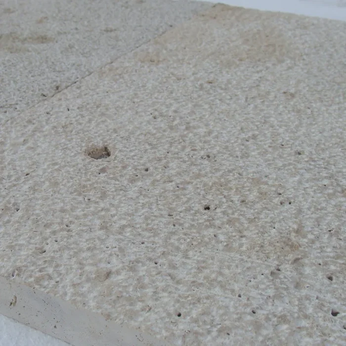 03-Beige Travertine Bush hammered