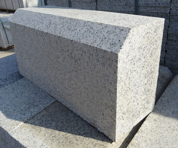 Light Gray Granite-Sawn cut-Kerbstone