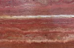 Red Travertine-Vein Cut-Brushed