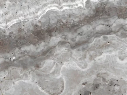 Silver Travertine-Cross Cut-Brushed-Tile