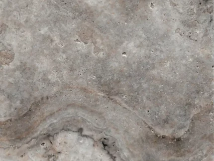 Silver Travertine-Cross Cut-Brushed-Tile