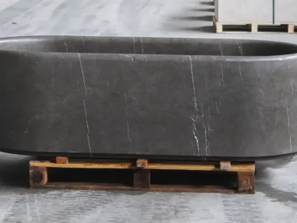 Pietra Grey Marble Bathtub - Brushed